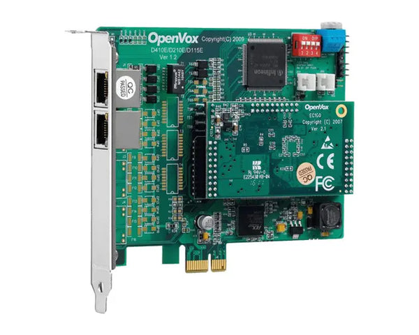 OpenVox DE210E PCI Express ISDN PRI Card with Echo Cancellation voipsupplies   VoIP Supplies