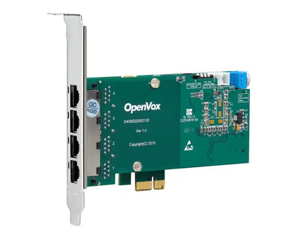 OpenVox DE430E 4 Port PCI Express ISDN PRI Card + EC2128 module OpenVox   VoIP Supplies