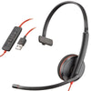 Poly 3200 Series Blackwire C3210 On-Ear Wired Headset voipsupplies   VoIP Supplies