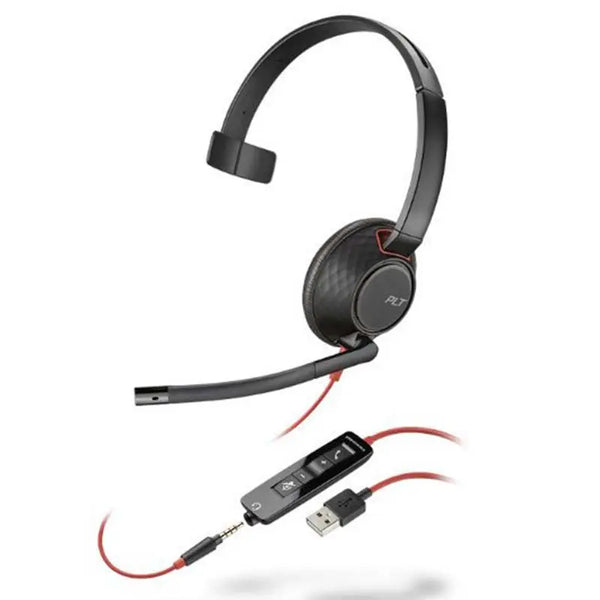 Poly 5200 Series Blackwire C5210 On-Ear Wired Headset voipsupplies   VoIP Supplies