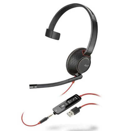 Poly 5200 Series Blackwire C5210 On-Ear Wired Headset voipsupplies   VoIP Supplies
