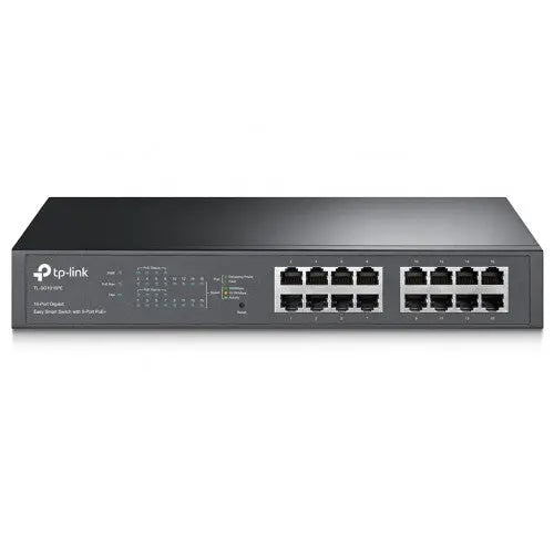 TP-Link 16-Port Gigabit Easy Smart Switch with 8-Port PoE+ (TL-SG1016PE) TP-Link Switches  VoIP Supplies
