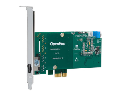 OpenVox DE130E 1 Port PCI Express ISDN PRI Card with EC2032 module