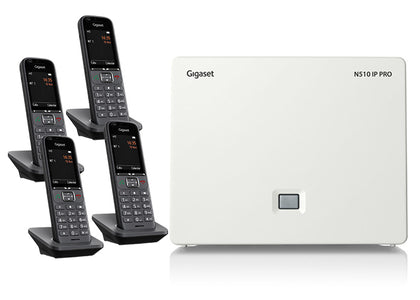 Gigaset N510IP Base Station and Gigaset S700H PRO Phone bundle - Four handsets