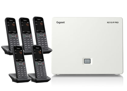 Gigaset N510IP Base Station and Gigaset S700H PRO Phone bundle - Five handsets